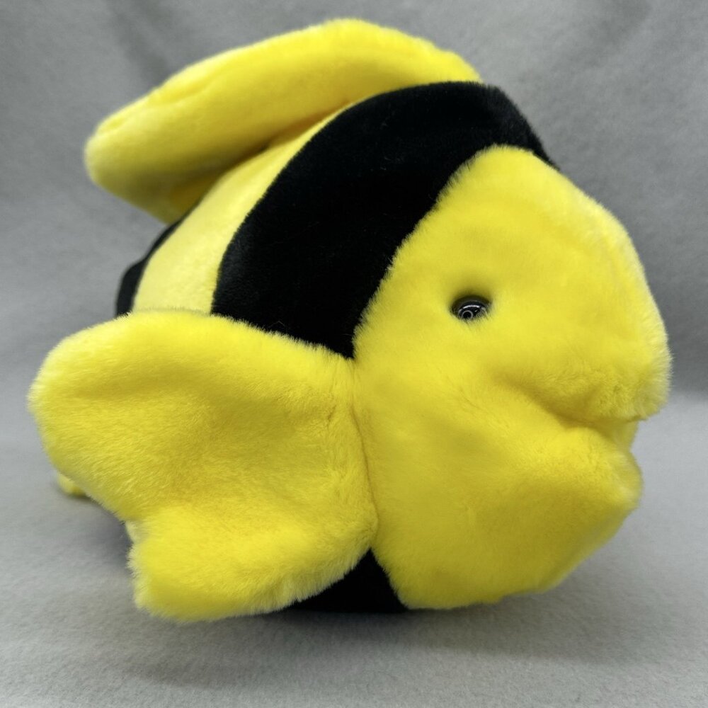 Bubbles Fish Plush Yellow Black Stripe TY Beanie Buddies 1998 Stuffed Toy 10.5" - Picture 4 of 11